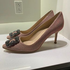 Manolo Blahnik Hangisi 70 Shimmer Pump
